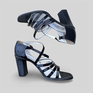 Vintage Massimo Scolaro Patent Leather Sandals/Heels